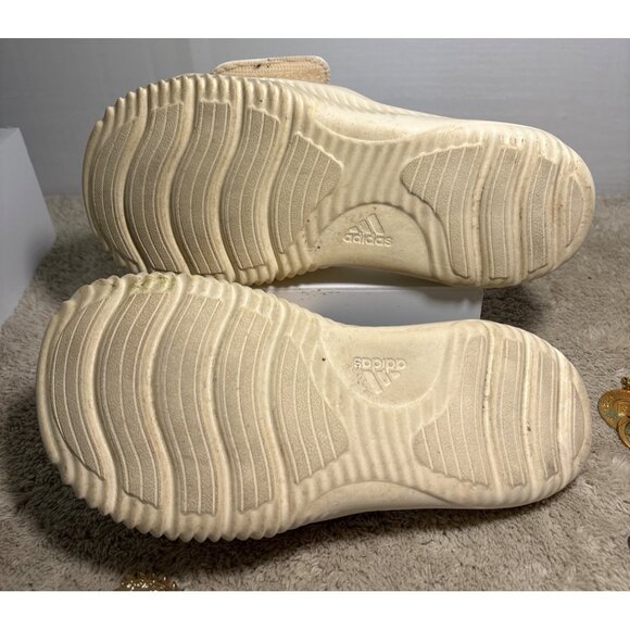 Adidas Alphabounce Slide 2.0 Sandals Cushioned Sole Beige Olive Men 5 Women 6 - Picture 10 of 12